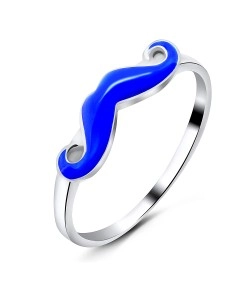 Enamel Mustache Fashion Rings NSR-129
